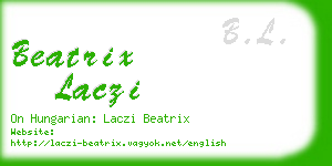 beatrix laczi business card